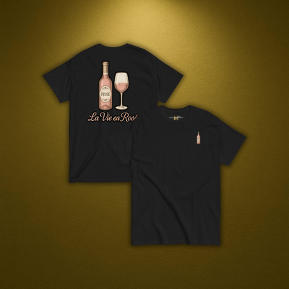Juliet Rosé Bottle T-Shirt – Elegantes Old Money Design