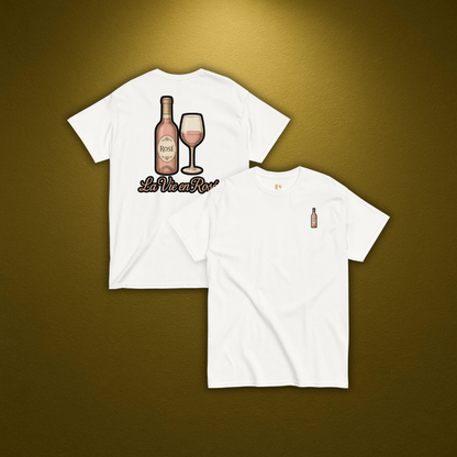 Juliet Rosé Bottle T-Shirt – Elegantes Old Money Design