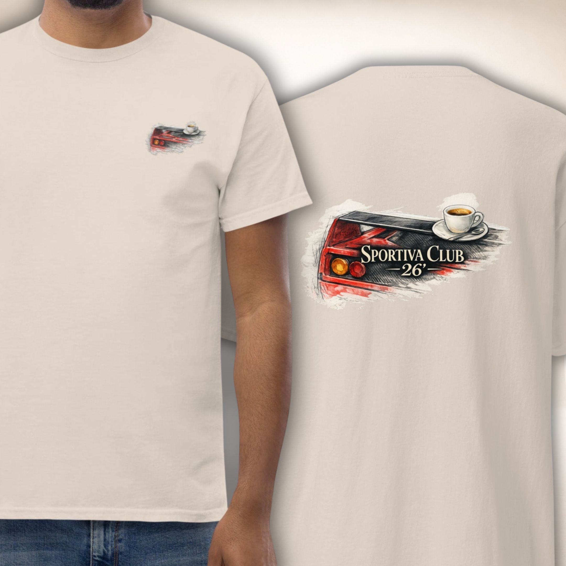 Sportiva Club 26´ Tee | Old-Money-Shirt mit Motorsport-Note