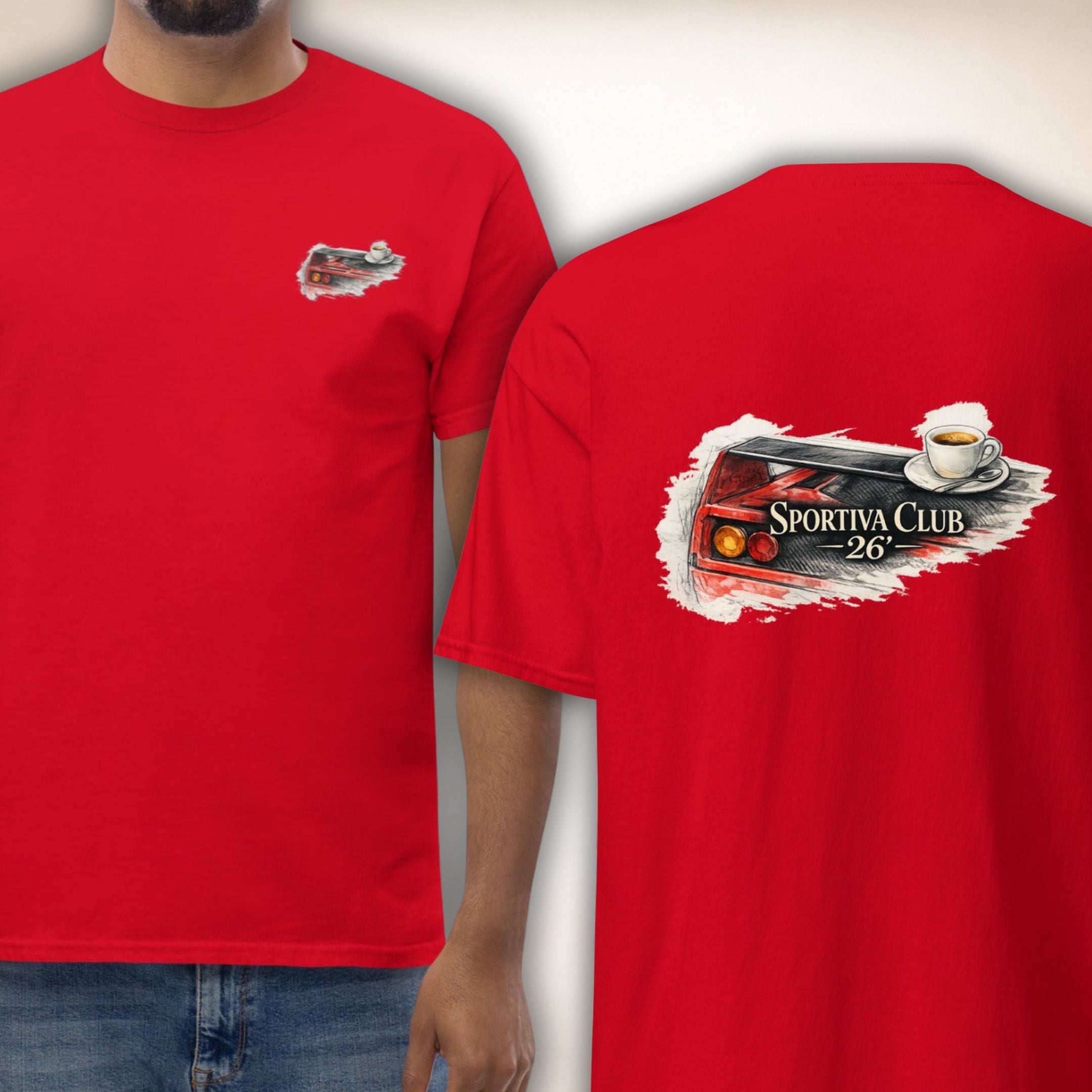 Sportiva Club 26´ Tee | Old-Money-Shirt mit Motorsport-Note