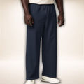 Baumwollhose Navy | Elegante Hose