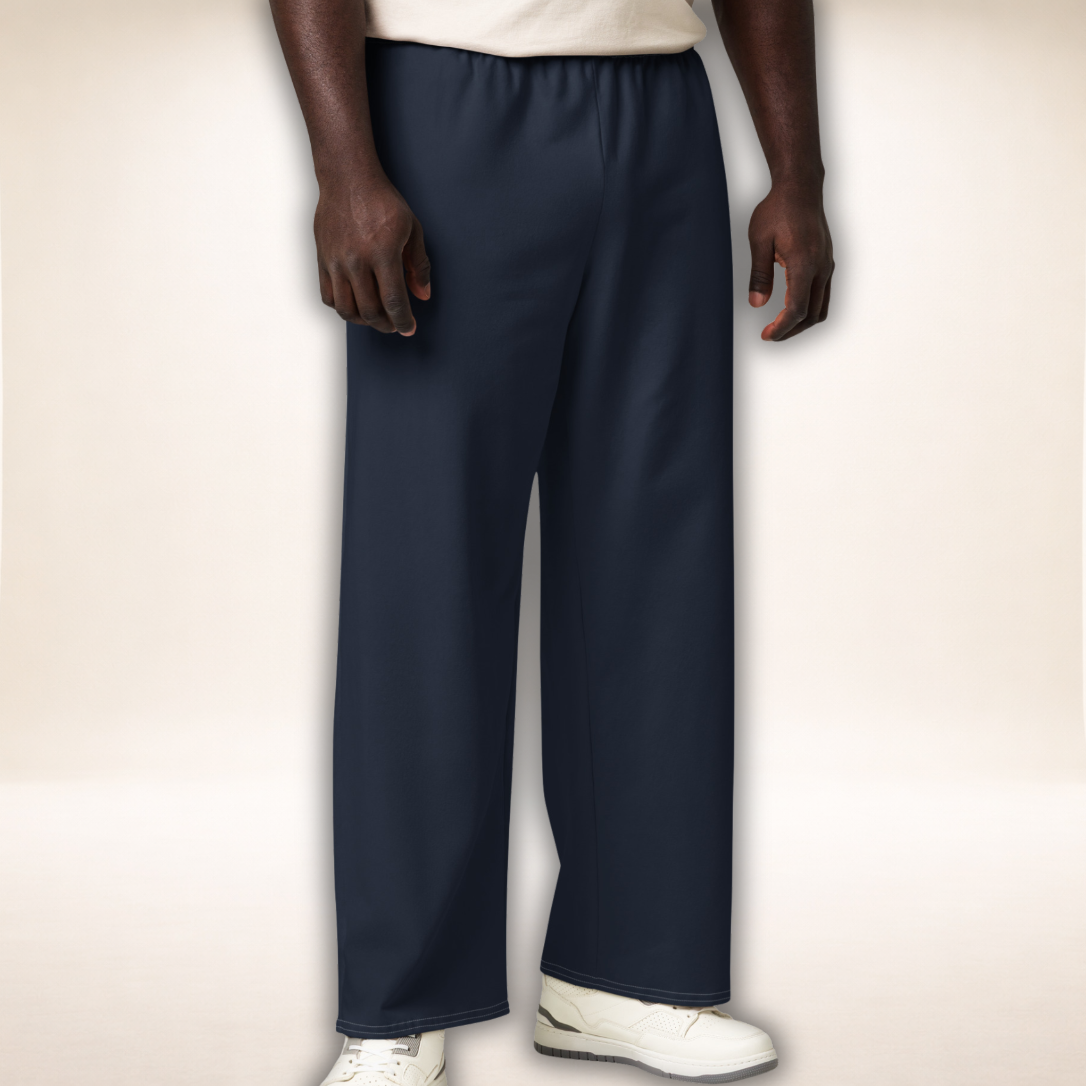 Baumwollhose Navy | Elegante Hose