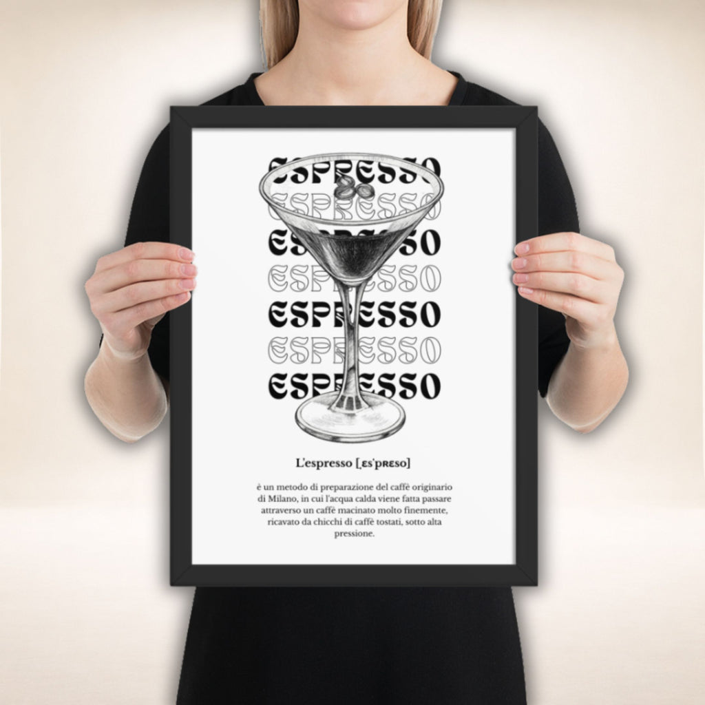 ESPRESSO Gerahmtes Poster | Gerahmtes Poster mit ruhiger Eleganz