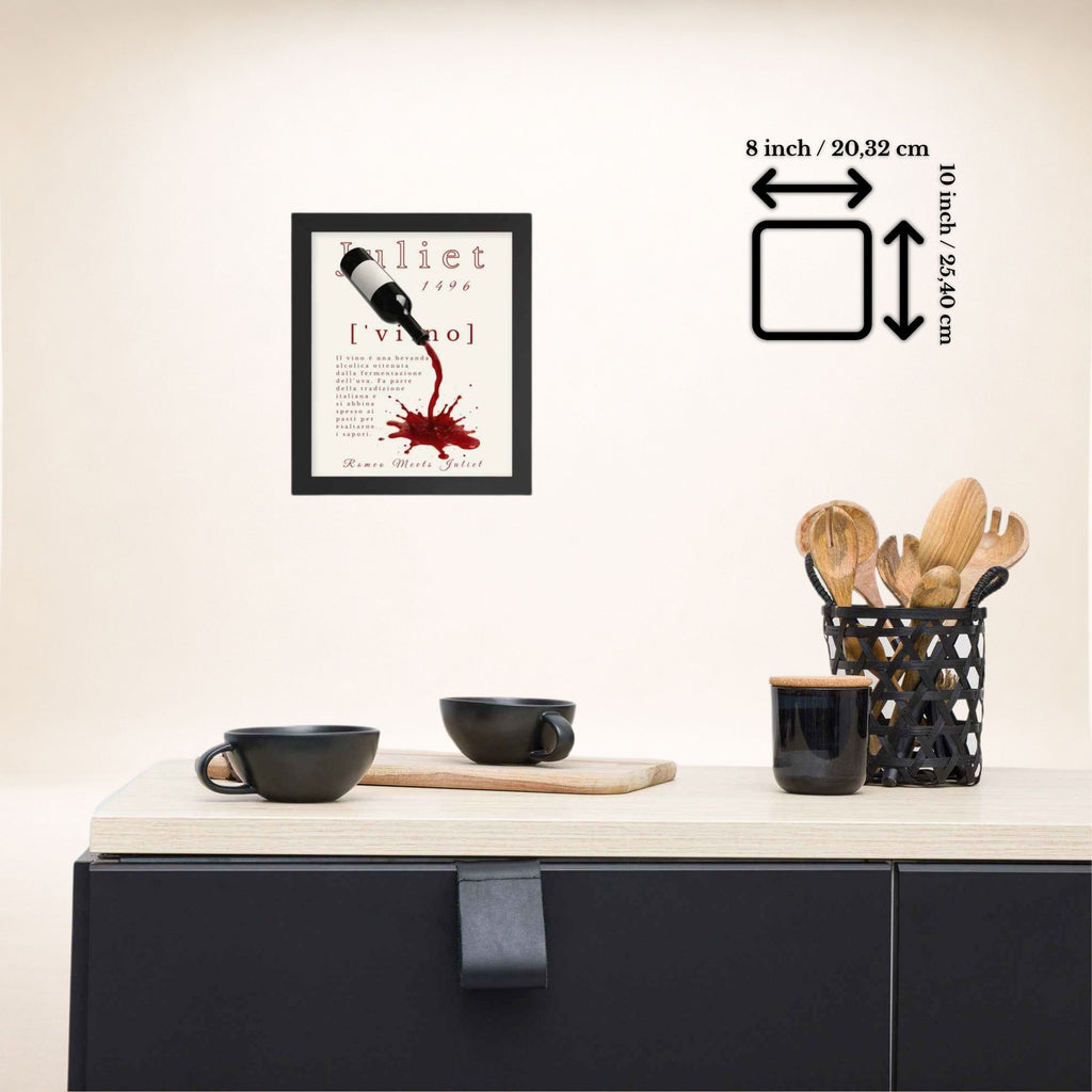 Vino Poster | Gerahmtes Poster mit ruhiger Eleganz
