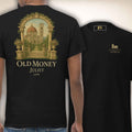 T-Shirt Palazzo Firenze in Schwarz mit Architekturmotiv, Vorder- und Rückseite